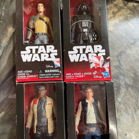 Hasbro Other - 4 Hasbro Star Wars Figures New In Boxes 6 Inches